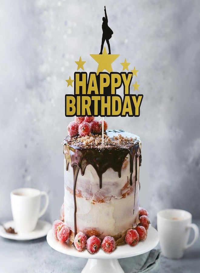 Vozekrod Broadway Musical Cake Topper - Musical Star Happy Birthday Cake Decoration, Party Supplies for Theater Fans, Kids & Adults - Image 5
